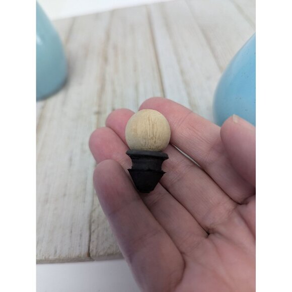 Vintage Set of Vernonware Metlox Heavenly Days Salt and Pepper Shakers MCM - Picture 7 of 11